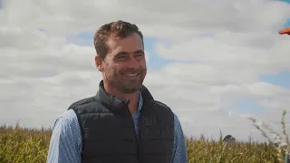 Agricultural professionals with Jesús Castrillo
