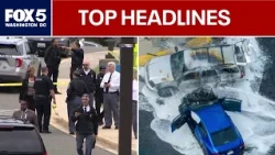 Car catches fire in Olney crash; charges downgraded for teen suspect in community college shooting