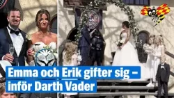 Paret har ”Star wars”-tema på sitt bröllopet