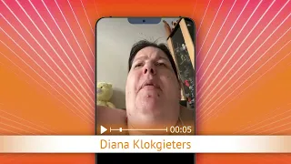 TV Oranje app videoboodschap - Diana Klokgieters
