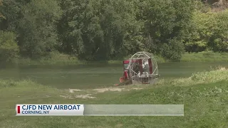 New airboat to aid Corning and Gang Mills water rescues