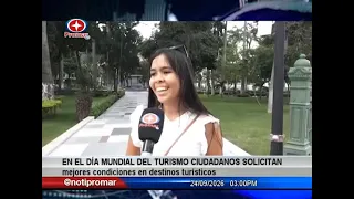 En el marco del día mundial del turismo, ciudadanos solicitan mejores condiciones para el turismo