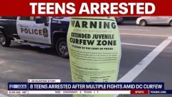 Восемь подростков арестованы после нескольких драк на юго-западе Вашингтона.