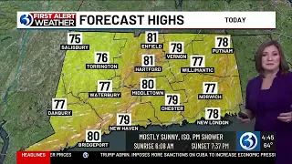 FORECAST: A comfortable trend heading into this week