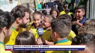 Torcedores mirins em Minas Gerais já prontos para torcer pelo Brasil