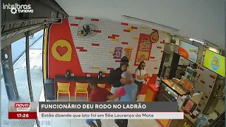 Employee wrecks thief: they're saying this happened in São Lourenço da Mata | #NovaGeral