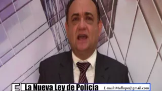 Editorial "La nueva ley de policia" - Mario Flores Ponce