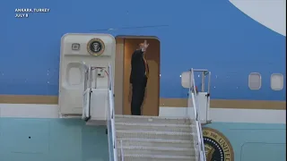 President Trump secretly escorted off Air Force One to depart Turkey after July NATO talks