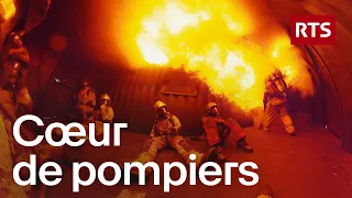 18 mois en immersion avec les pompiers suisses | RTS