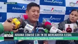 Aduana Nacional logró comisar en un mes 136 toneladas de mercadería ilegal procedente de Argentina