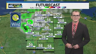 A cool and refreshing Sunday is ahead