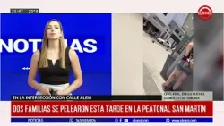 Dos familias se pelearon esta tarde en la peatonal san martin - 07/01/2026