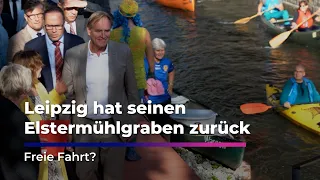 Elstermühlgraben Leipzig Opens: Current Slows Down Paddlers | Sachsen Fernsehen