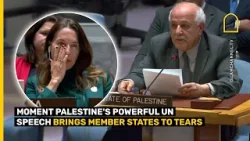 Palestine UN envoy Riyad Mansour's emotional UN speech that made UN reps cry