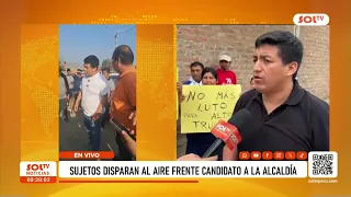 Somos Peru candidate attacked in Alto Trujillo after meeting with transporters