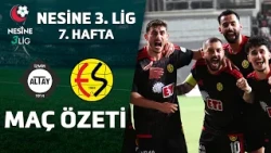 Altay - Eskişehirspor | Nesine 3. Lig 7. Hafta Maç Özeti