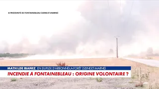 Incendie de Fontainebleau : les flammes continuent de se propager