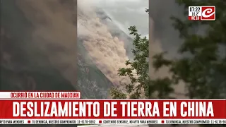 Stunning landslide leaves hundreds homeless