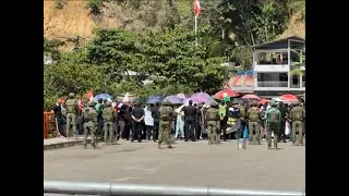 La Balsa residents hold protest demanding border reopening