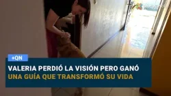 Valeria perdió la visión pero ganó una guía que transformó su vida