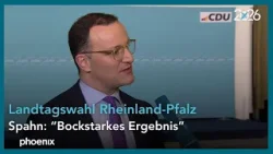 Landtagswahl Rheinland-Pfalz: Fraktionsvorsitzender Jens Spahn (CDU) zu den ersten Hochrechnungen