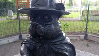 New European hamster figurine in Jaworzno. It's Zorro the hamster