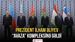 Sərdar Berdiməhəmmədov Prezident İlham Əliyevi qarşılayıb | APA TV
