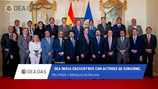 OAS News: Meetings with government, political, and social stakeholders in Bolivia. July 31, 2026.