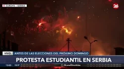 🚨 VIVO - SERBIA | Manifestación de estudiantes antes de las elecciones del próximo domingo