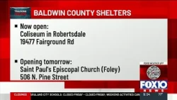 Shelters open in Baldwin County and Northwest Florida