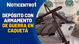 Caches of weapons, magazines, and improvised explosives found in Caquetá | Canal 1 News