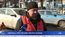 Gropile îngreunează traficul în orașe și sate. Muncitorii intervin cu plombări provizorii Gropile îngreunează traficul în orașe și sate. Muncitorii intervin cu plombări provizorii