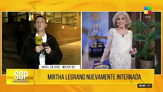 🔴 NUEVAMENTE INTERNADA: EL PARTE MÉDICO DE MIRTHA LEGRAND