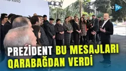 Prezident Qarabağdan MÜHÜM MESAJLAR verdi: Dövlət başçısının sakinlərlə görüşündə səmimi görüntülər