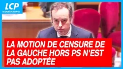 La motion de censure de la gauche hors PS contre le gouvernement Lecornu n'est pas adoptée 2/02/2026