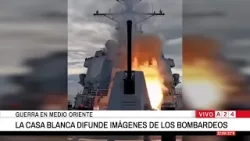 ? GUERRA EN MEDIO ORIENTE: LA CASA BLANCA DIFUNDE IMÁGENES DE LOS BOMBARDEOS