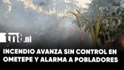 Incendio forestal fuera de control en la Isla de Ometepe