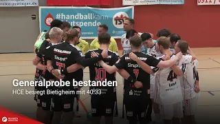Dress rehearsal passed: HCE defeats Bietigheim 40:33