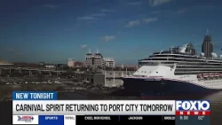 Carnival Spirit returns to Mobile Cruise Terminal Saturday