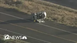 Crash involving police cruiser shuts down highway