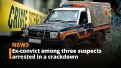 Ex-convict among three suspects arrested in a crackdown to address a spate of robbery cases