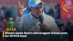 Muturi slams Ruto’s extravagant travel costs for NYOTA fund