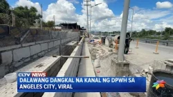 Dalawang dangkal na kanal ng DPWH sa Angeles City, viral | CLTV36 News Clip