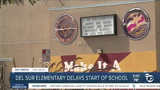 'Moisture-related concerns' force late start to school year at Del Sur Elementary School