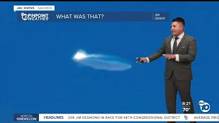 What was that weird metallic-looking aircraft seen across San Diego?