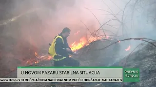 Stabilna situacija u Novom Pazaru uprkos opasnosti od požara: Pojačane kontrole na terenu