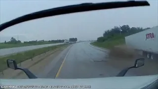 WATCH: Dashcam video of a semi crash on I-41 in Fond du Lac