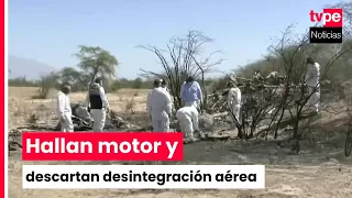 Accidente en Nasca: hallan motor y confirman que la aeronave impactó completa contra tierra