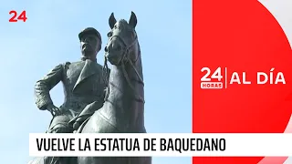 General Baquedano statue back on public view after years of restoration | 24 Horas TVN Chile