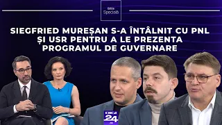 Ediție specială. S. Mureșan s-a întâlnit cu PNL și USR pentru a le prezenta programul de guvernare